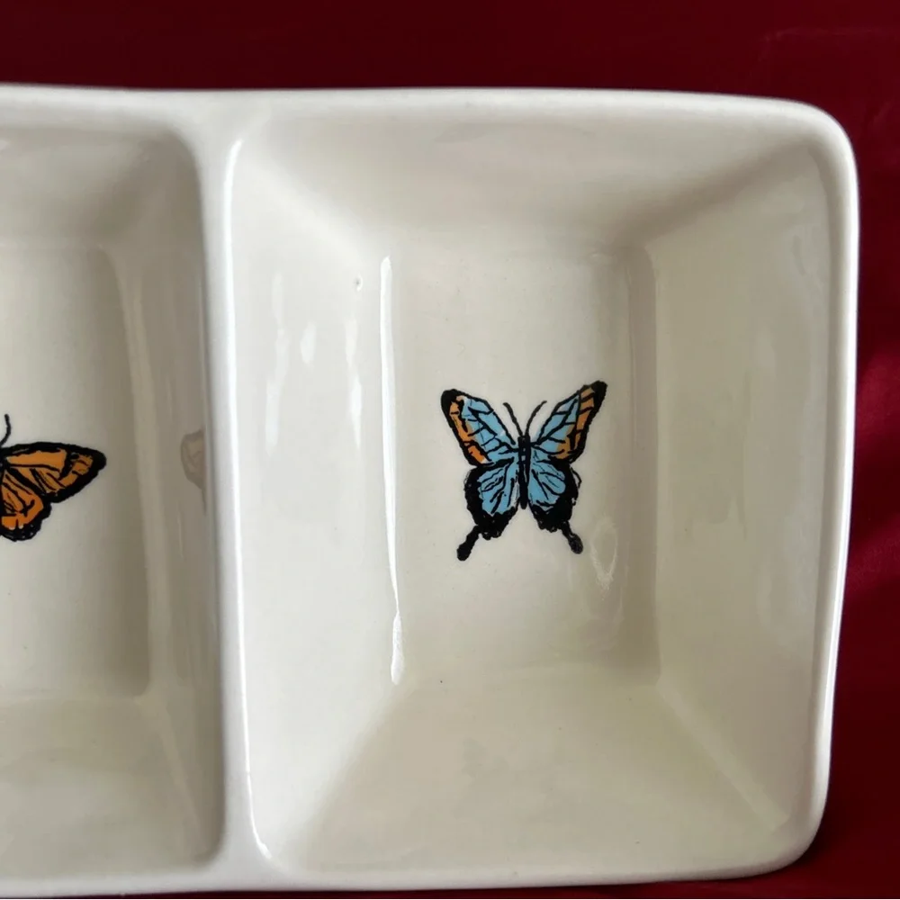 Rae Dunn Divided Butterfly Trinket Dish